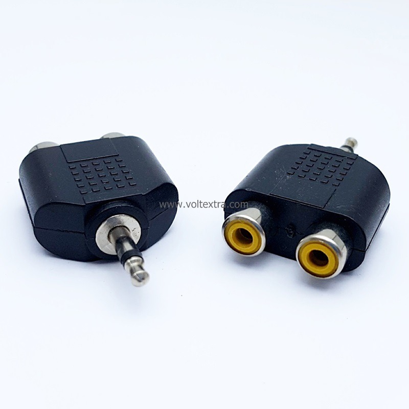 ปลั๊ก 3.5mm ท้าย แจ็ค RCA 2 ทาง โมโน