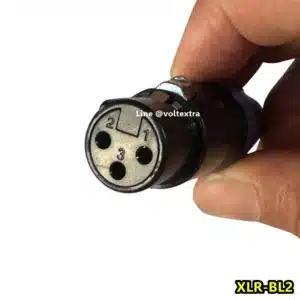 แจ็ค XLR ตัวเมีย 3 ขา TBE XLR-BL2 สีน้ำเงิน
